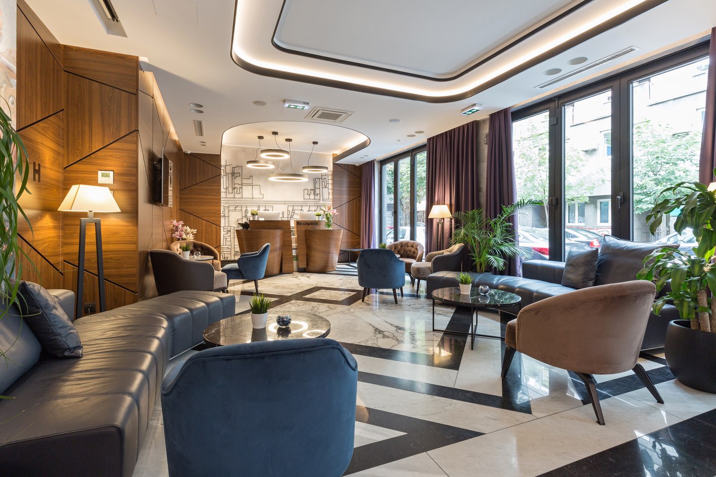 A welcoming hotel reception